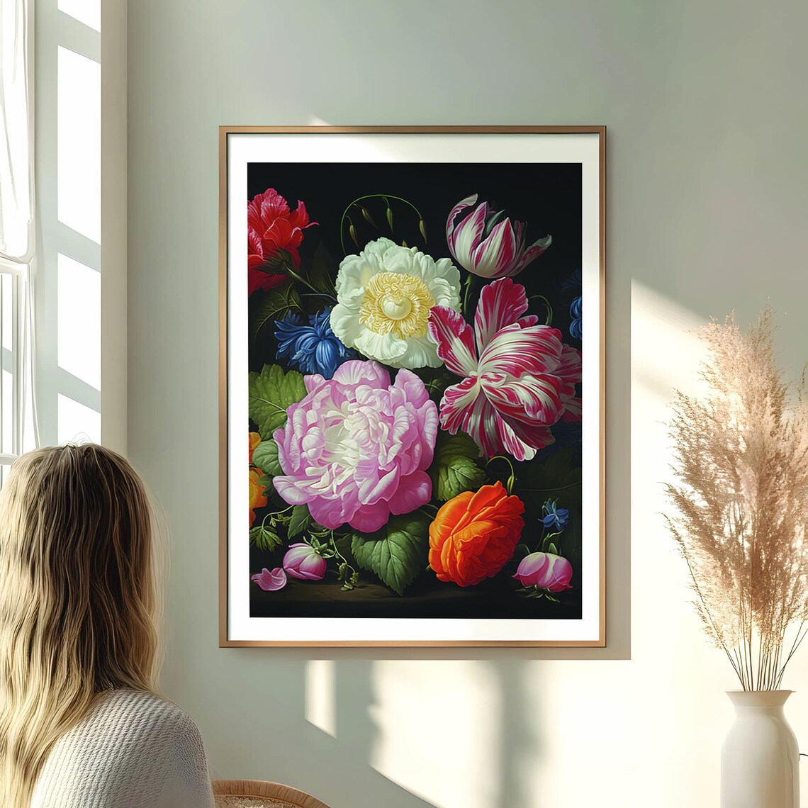 Vibrant Floral Bouquet, Nature Inspired Art Print - Image 4