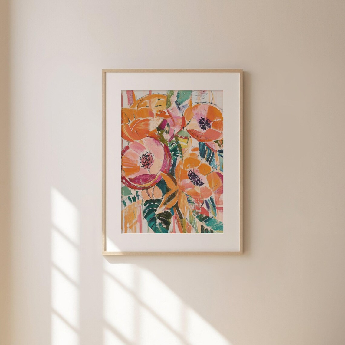 Vintage Abstract Botanical Floral Bouquet Art Print - Image 3