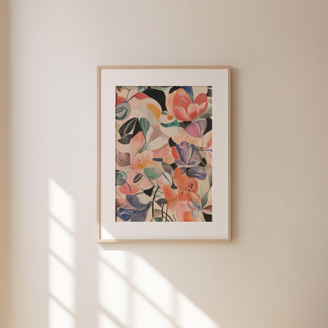 Vintage Abstract Botanical Floral Bouquet Art Print - Image 3
