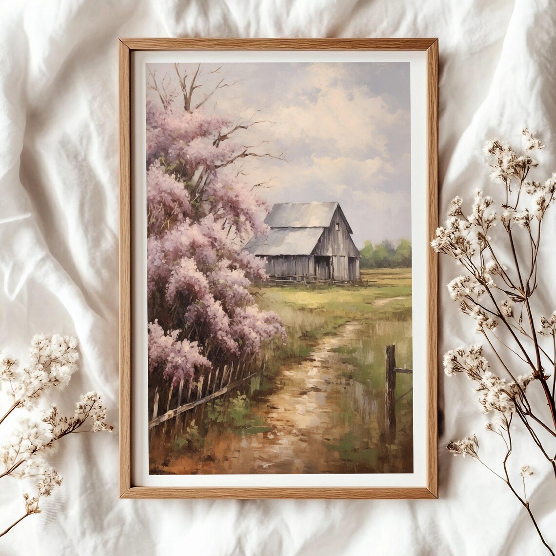 Spring Landscape, Cottagecore Farmhouse Decor - Image 4