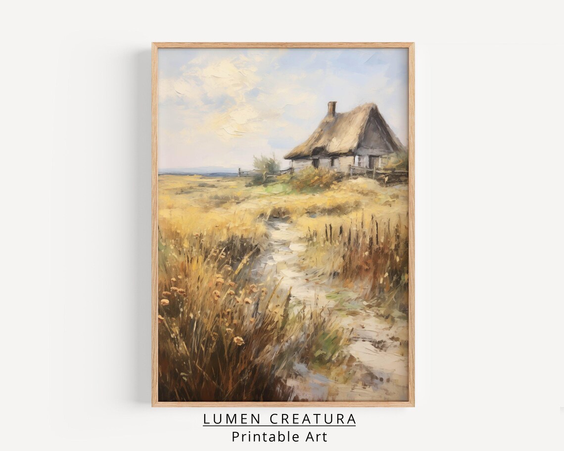 Rustic Farmhouse Vintage Art Print, French Countryside - Image 4