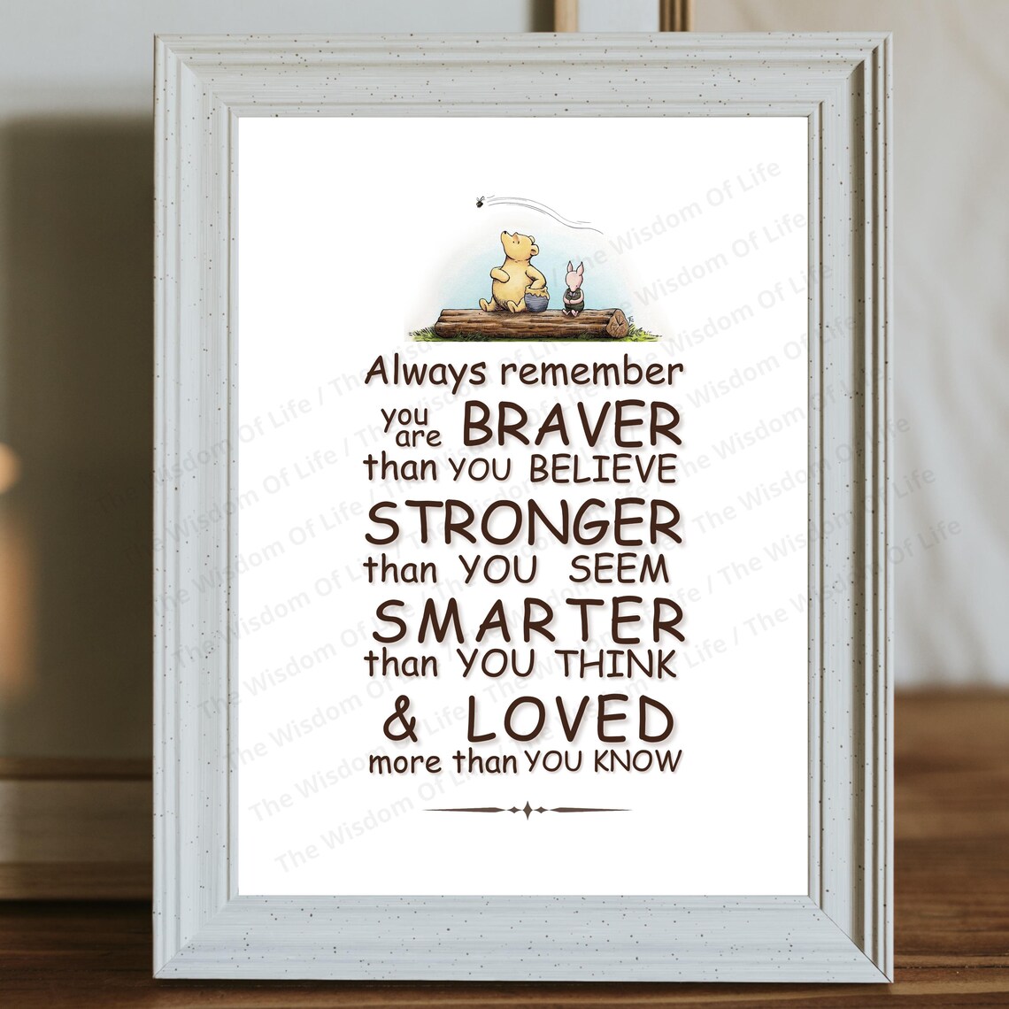 Winnie The Pooh Quote Nursery Print, Vintage Decor - Image 2