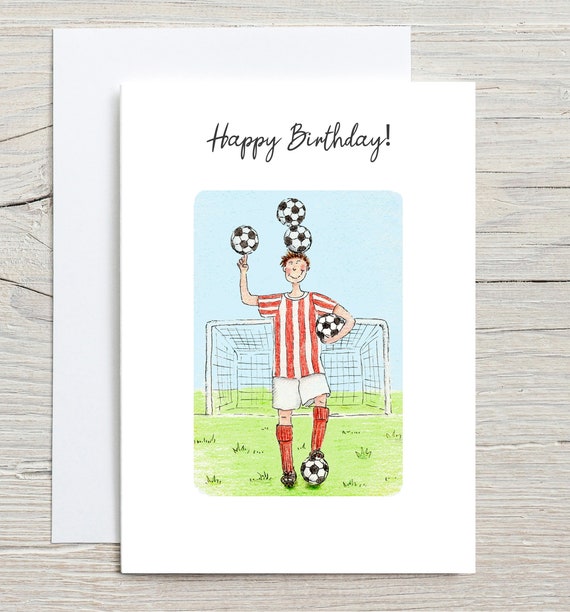 Football Card Football Birthday Card Sports Card Boys Cards Mens Cards