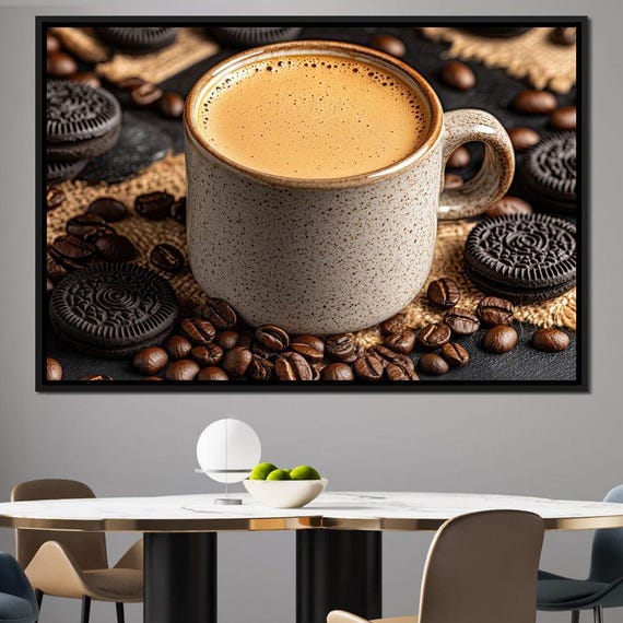 Coffee Cookies Harmony Brew Cozy Kitchen Wall Art Coffee Decor Home Decor For Coffee Lovers By Nichecanvas