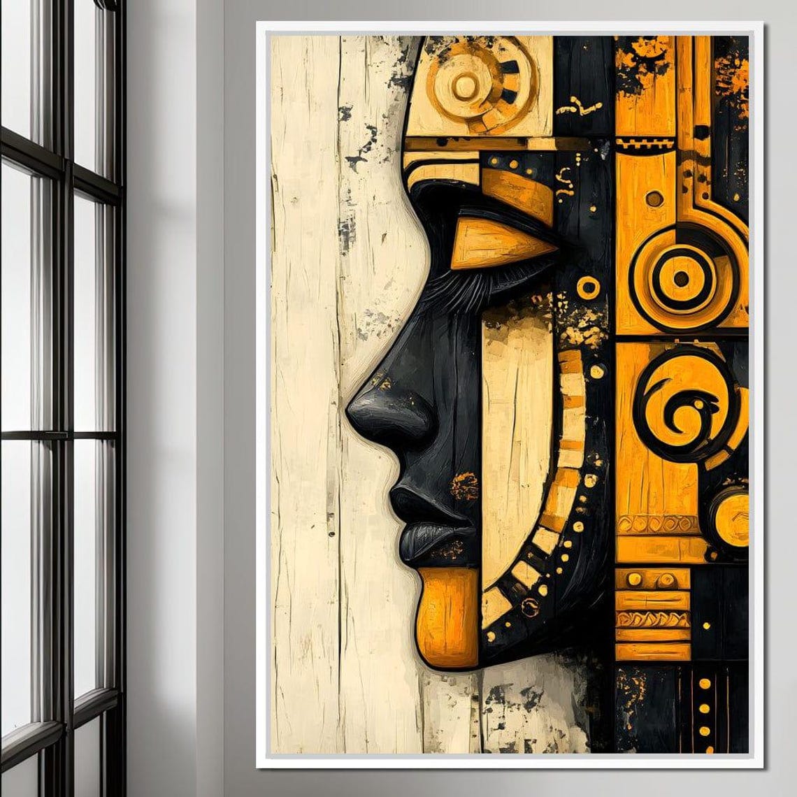Geometric Fusion Reverie Abstract Art Modern Wall Decor Psychedelic Home Decor Bold Colors Unique Design By Nichecanvas - Image 2