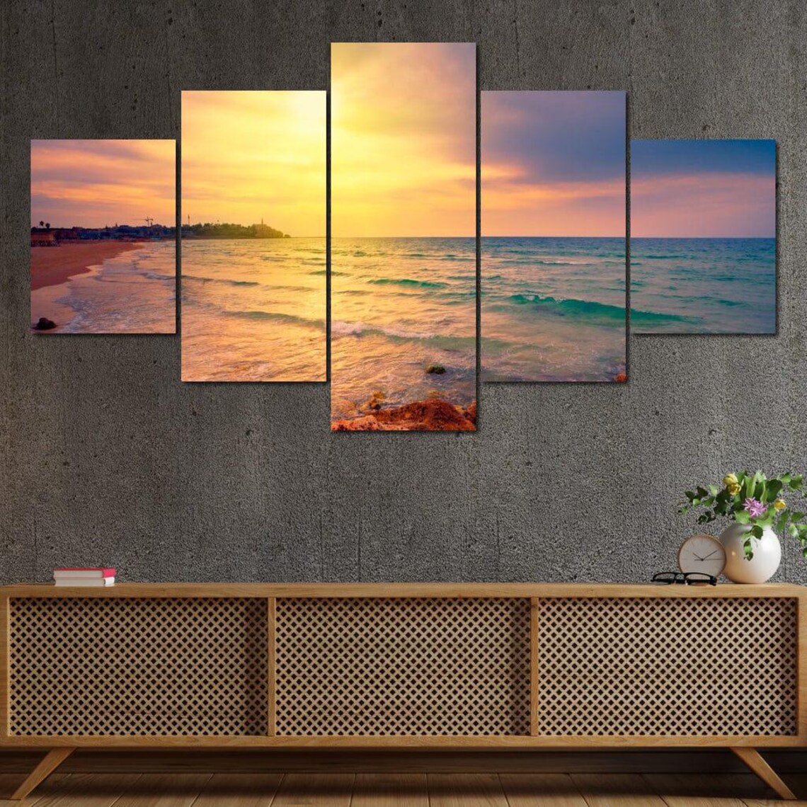 Sunset Over Tel Aviv - Skyline Art Print - Image 3