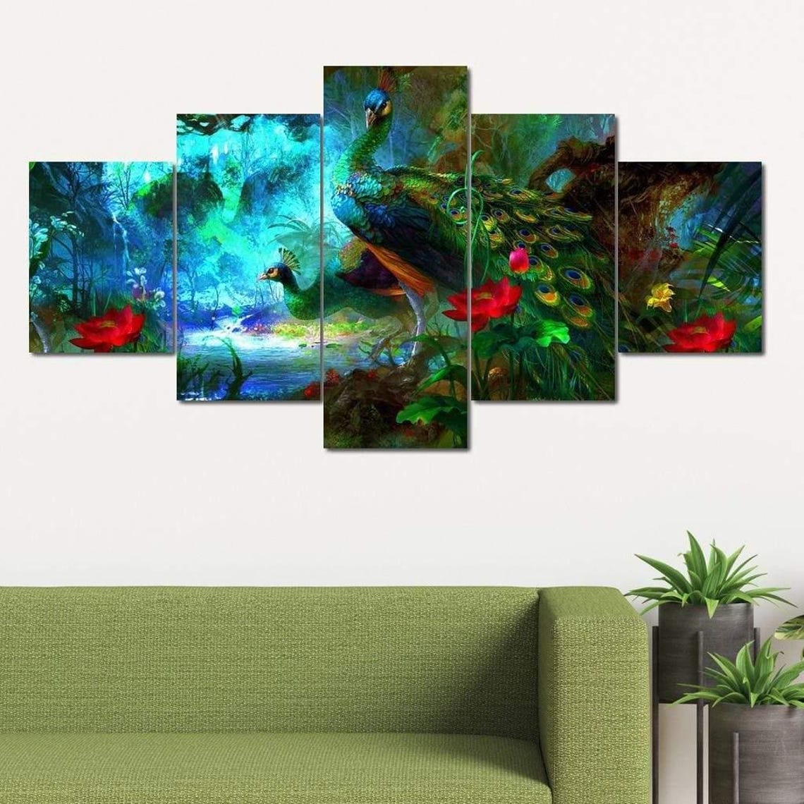Peacock Painting, Animal Art Print - Image 3