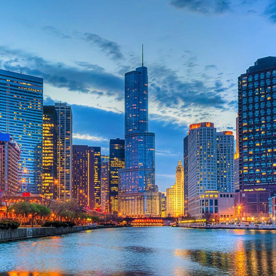 Chicago Skyline - Cityscape Art Print - Image 2