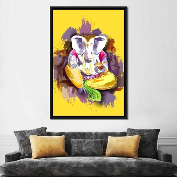 Jai Shree Ganesh Devotional Art Print