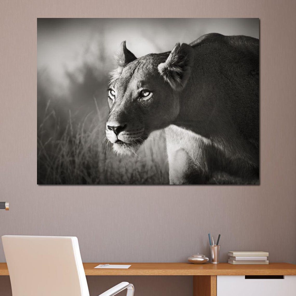 Lioness - Wildlife Portrait Art Print - Image 2