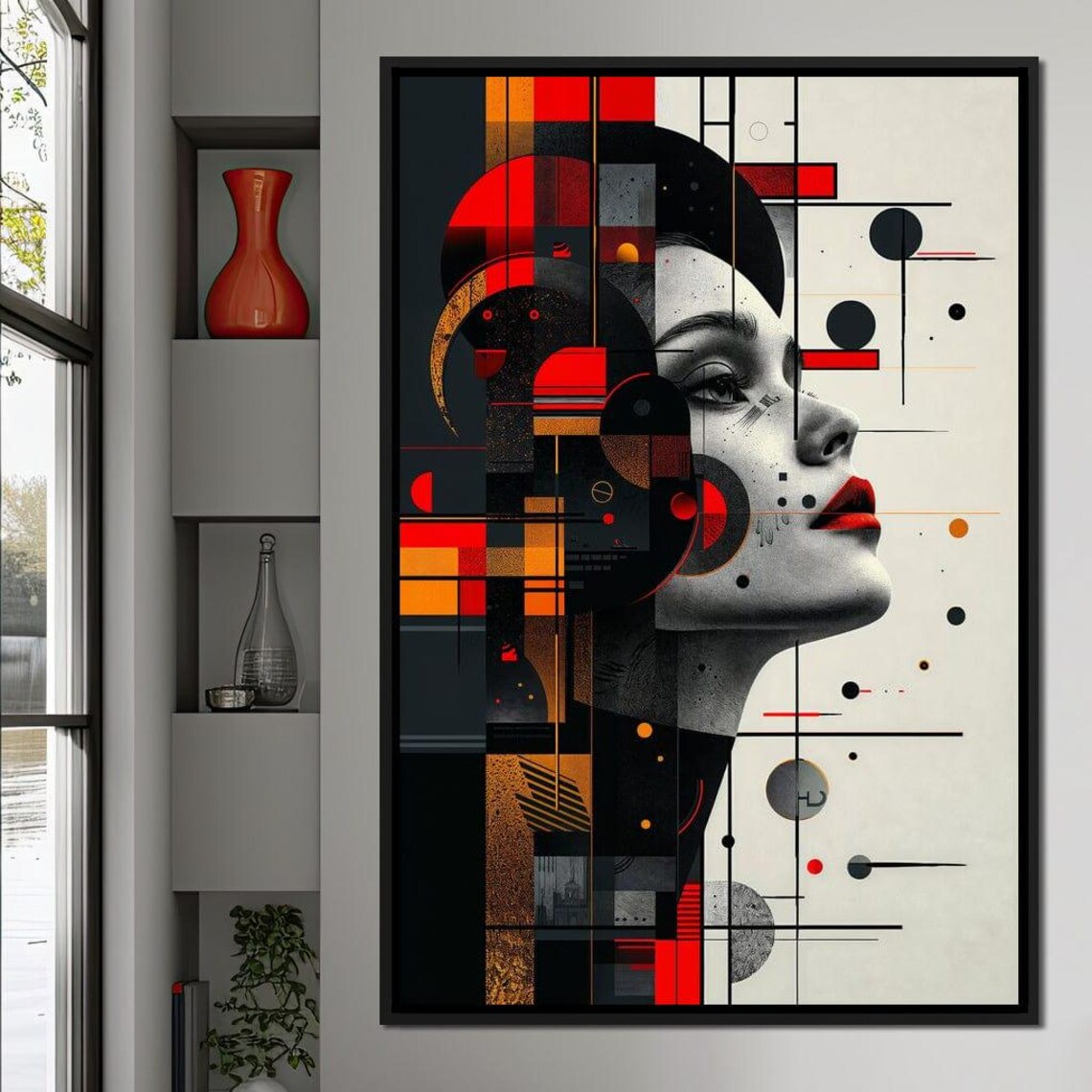 Geometric Illusion Silhouette, Modern Abstract Art - Image 4