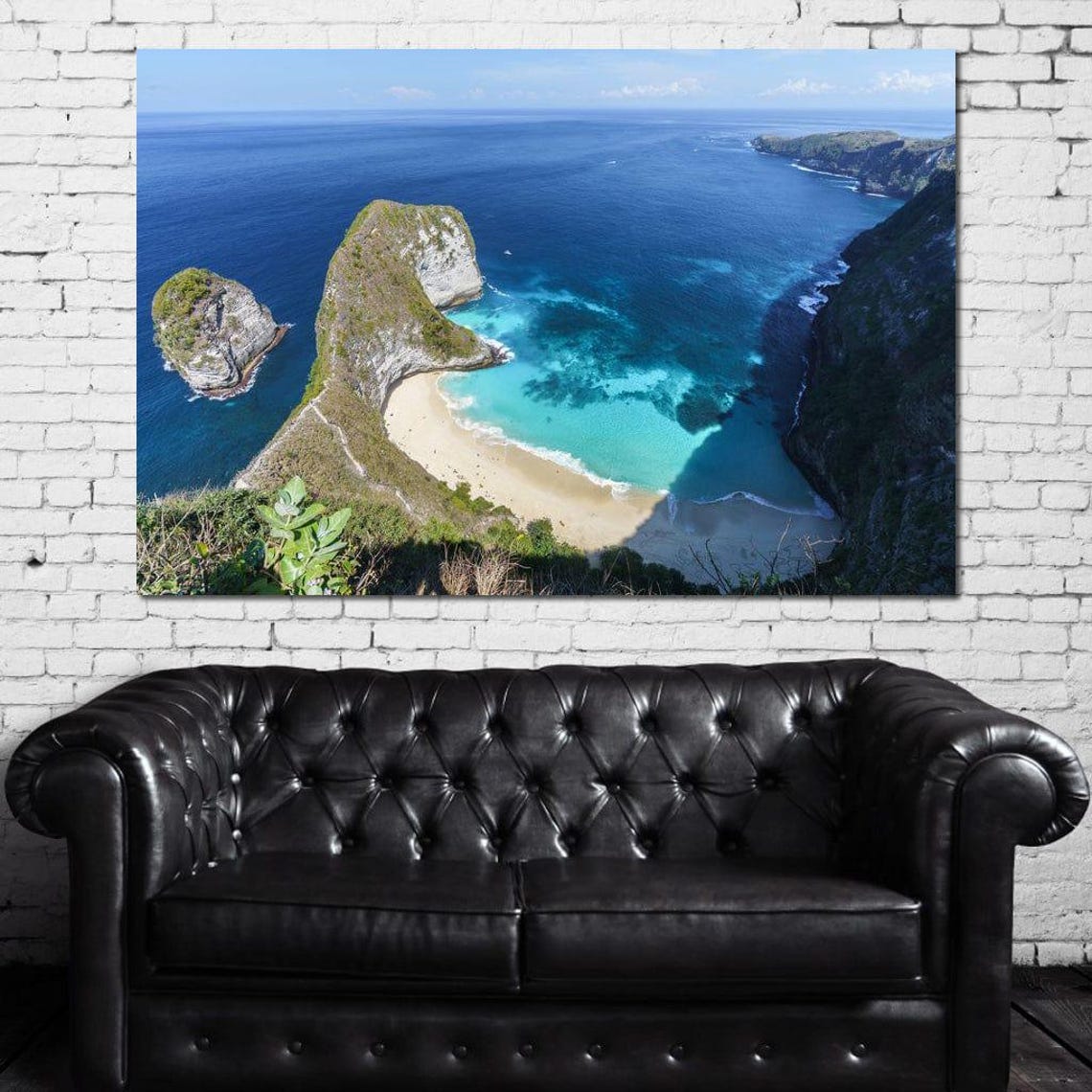 Kelingking Beach Bali Cliff Overlook Turquoise Bay Travel Wall Poster - Image 4