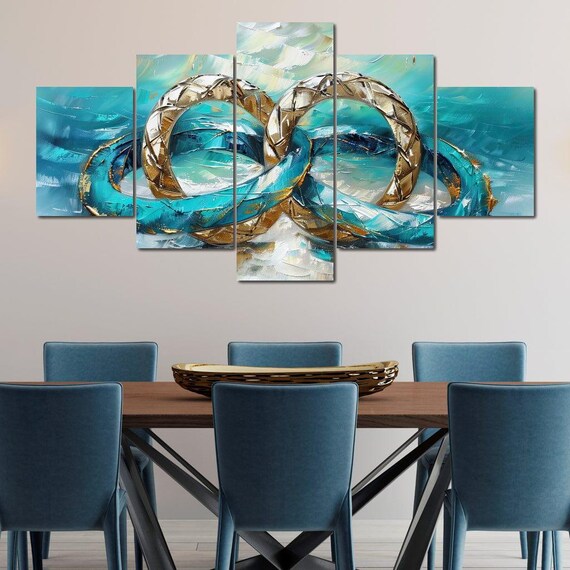 Eternal Bond Of Golden Tides Coastal Decor Serene Nautical Wall Art Elegant Ocean Inspired Home Decor Luxe Seascape By Nichecanvas