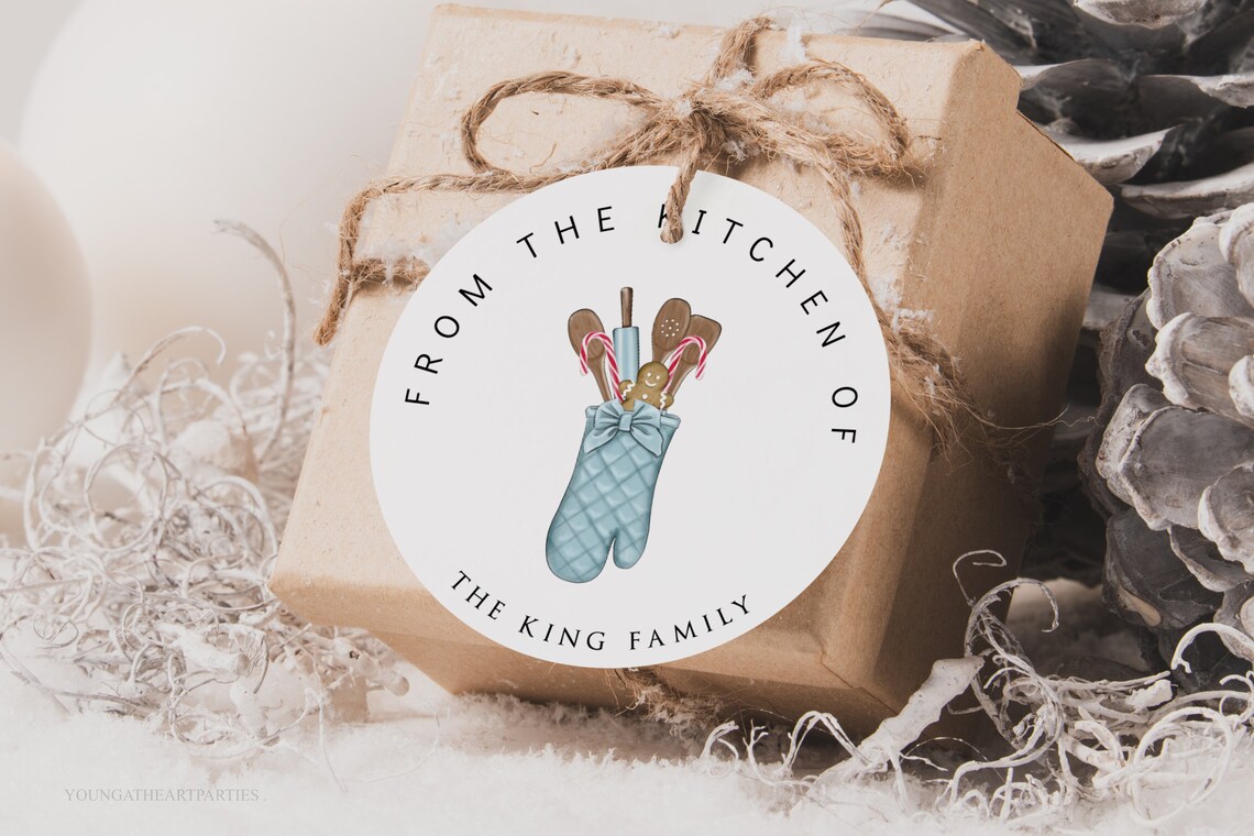 Personalized From the Kitchen Of Holiday Christmas Gift Tag Poster