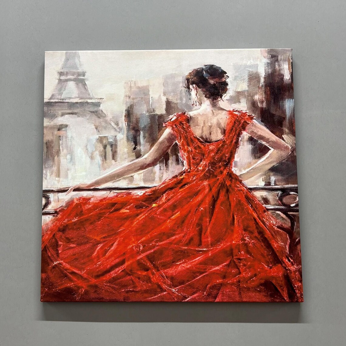 Abstract Woman In Paris Art Print, Bridesmaid Gift