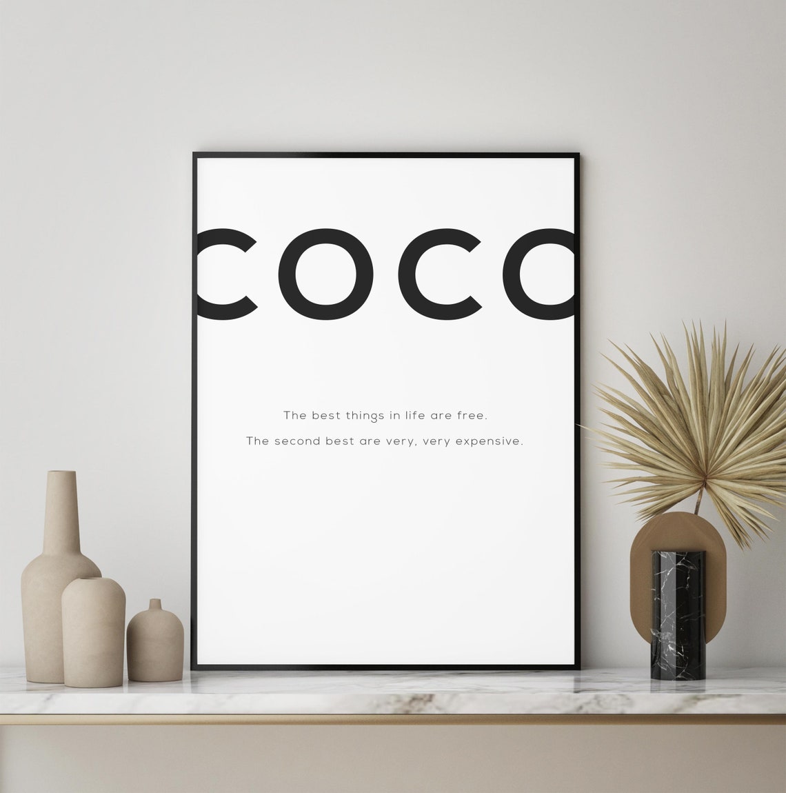 Minimalist Scandinavian Fashion Quote Wall Art Print - Image 3