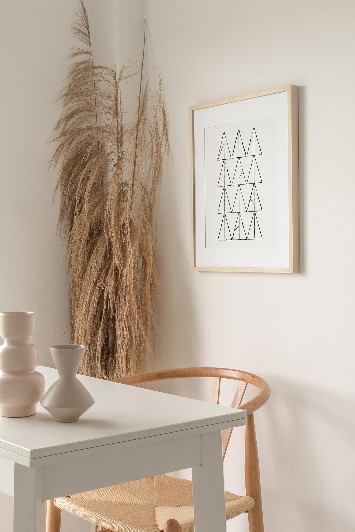 Wall Art Geometric Triangle Print Instant Wall Art Print Geometric Wall Art Minimalist Print Scandinavian Print - Image 4