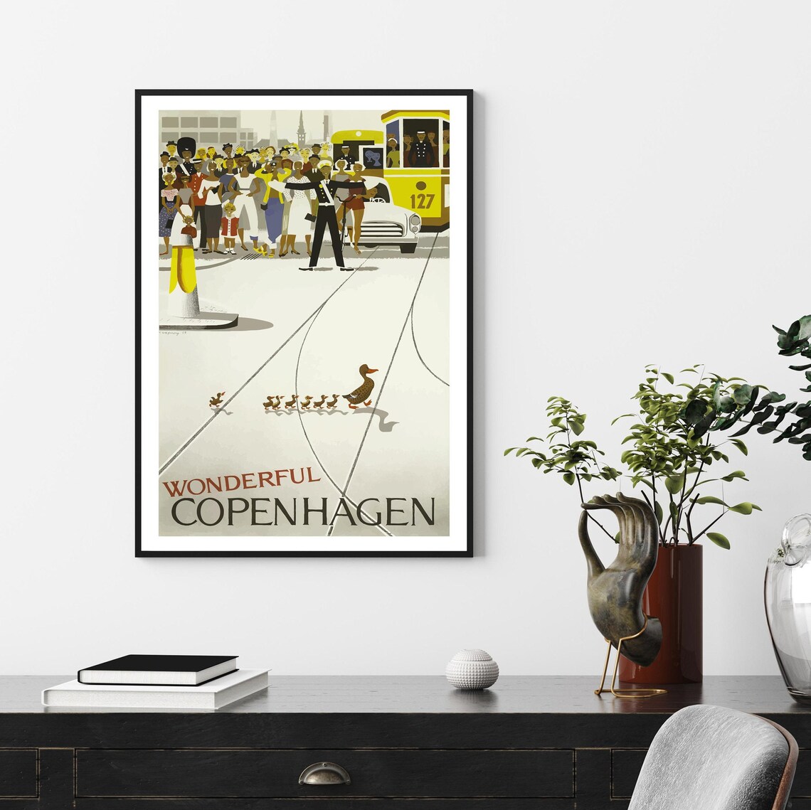 Copenhagen Travel Poster, Copenhagen Art - Image 3