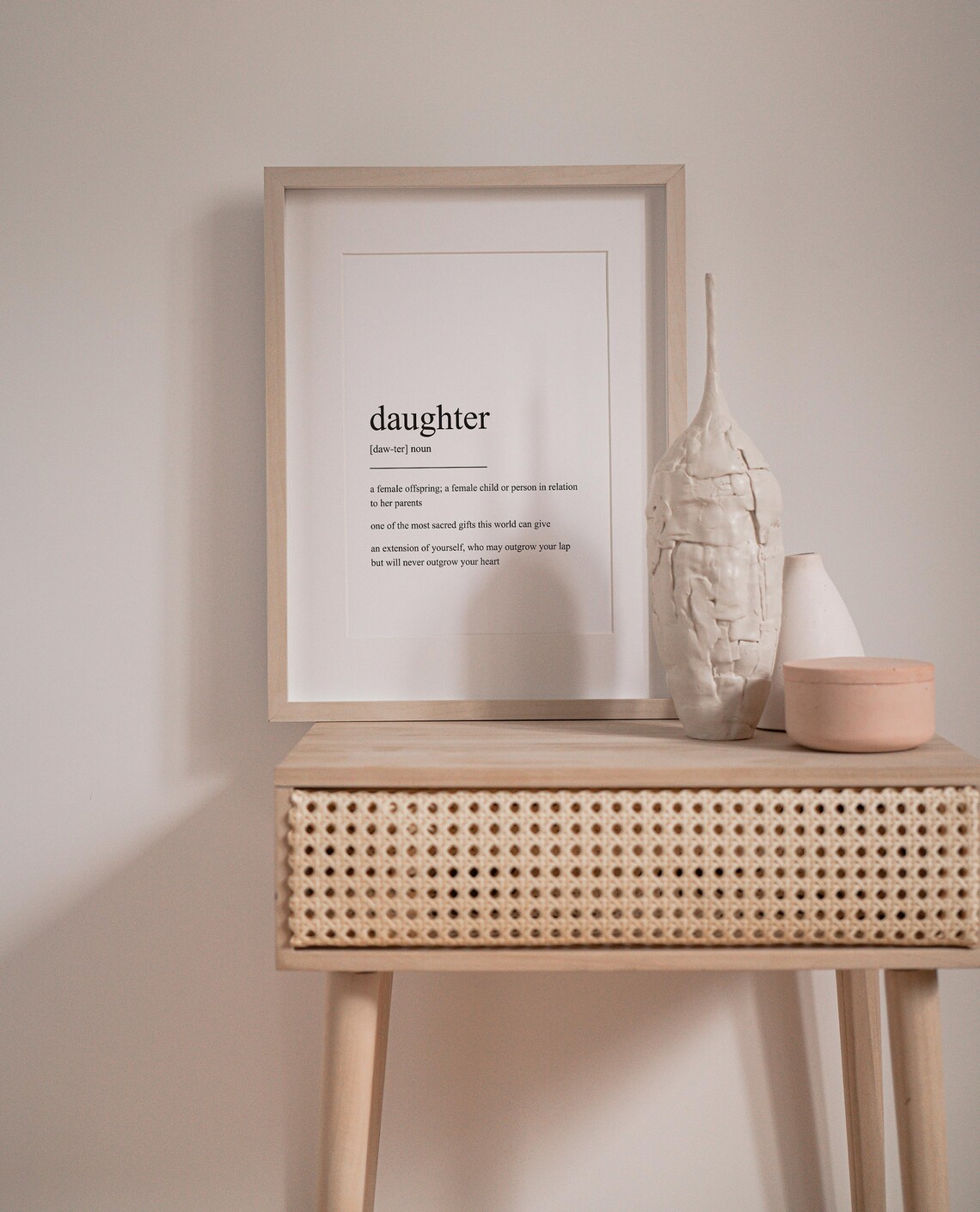 Daughter Definition Quote Art Print, Typography - Image 2