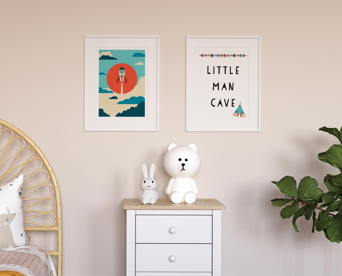 Space Nursery Wall Art Print for Boys' Rooms - Image 2
