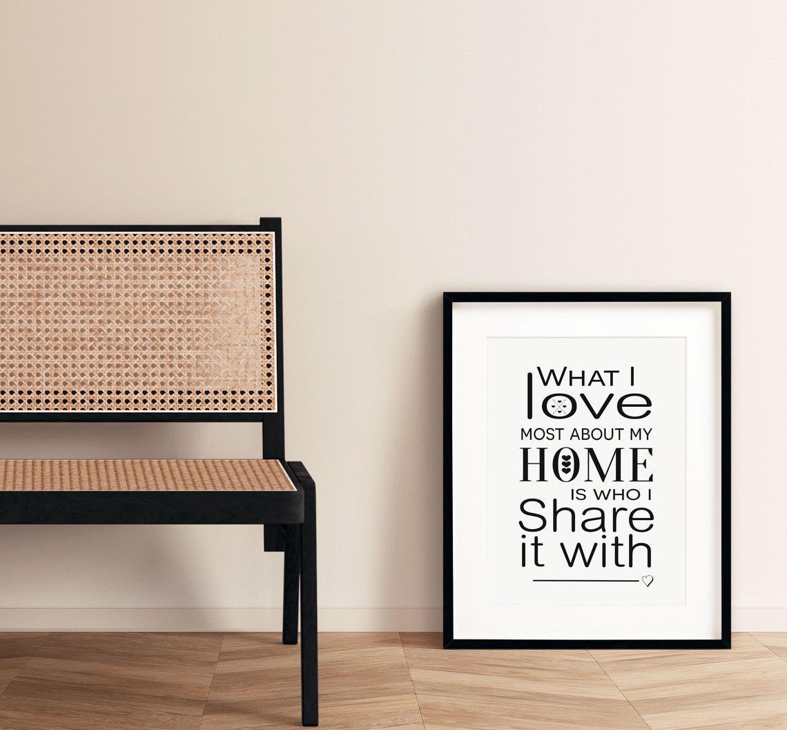 Love Quote Minimalist Wall Art Print - Image 3