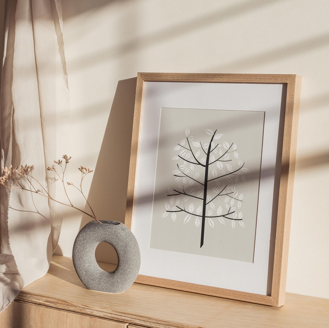 Tree Wall Art Print, Scandinavian Tree Print - Image 4