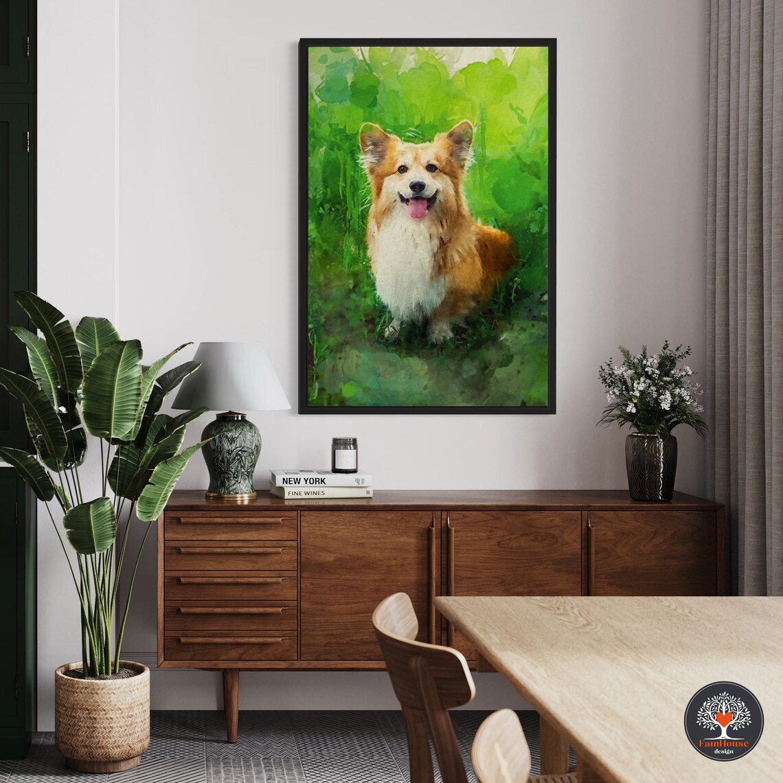 Custom Pet Watercolor Portrait, Personalized Pet Art Print - Image 3
