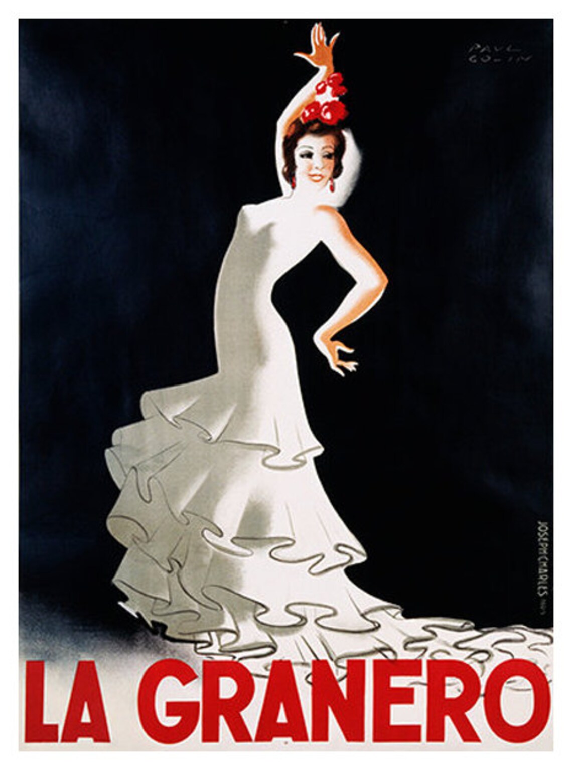 La Granero Flamenco Dancer Vintage Entertainment Poster - Image 2