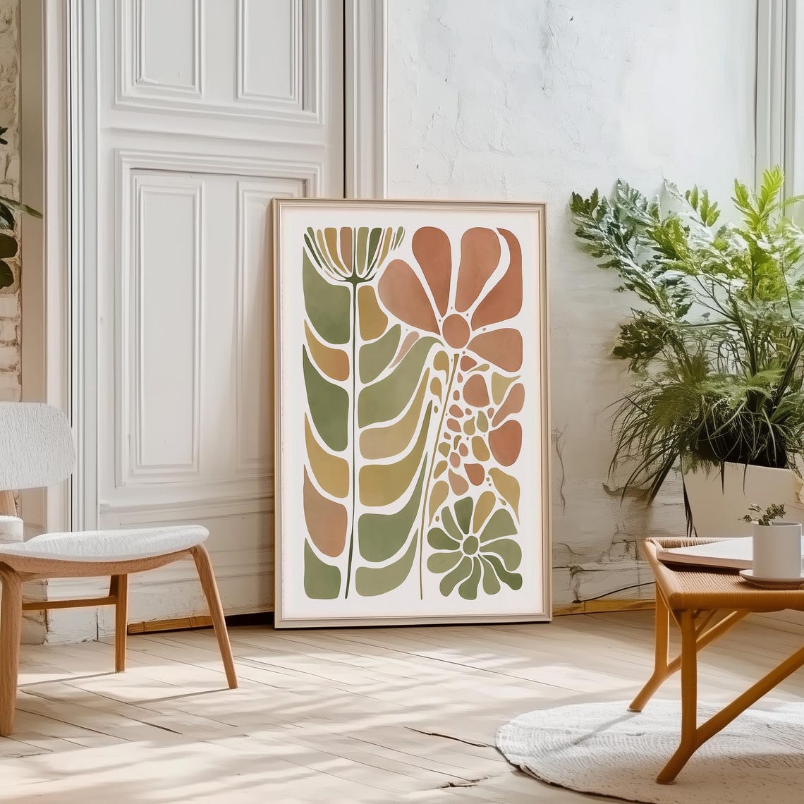 Matisse Botanical Art, Scandinavian Flower Print - Image 2