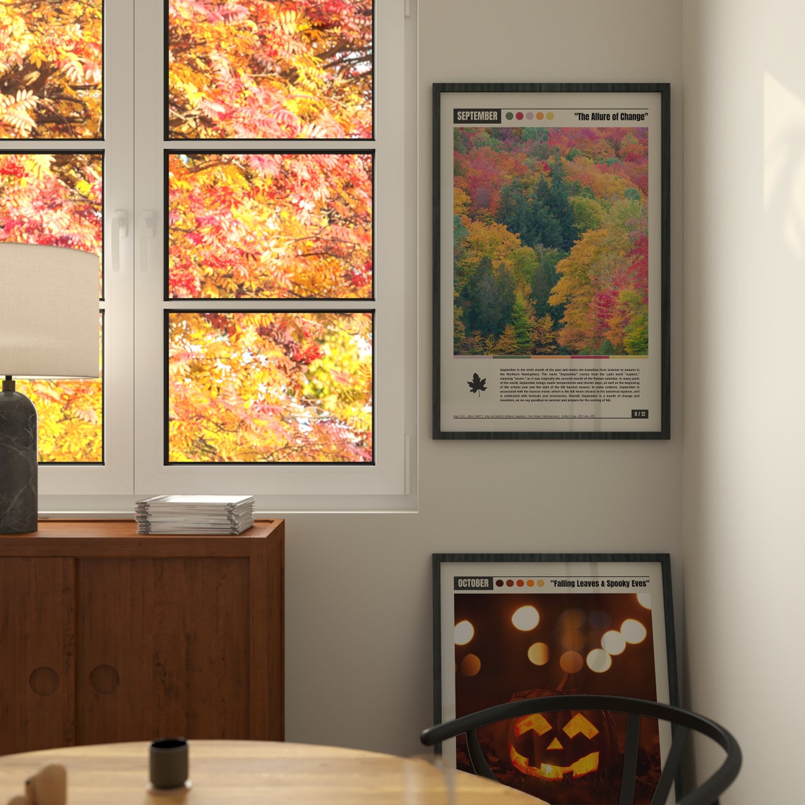 September Autumn Colors Fall Foliage The Allure of Change Poster - Image 2