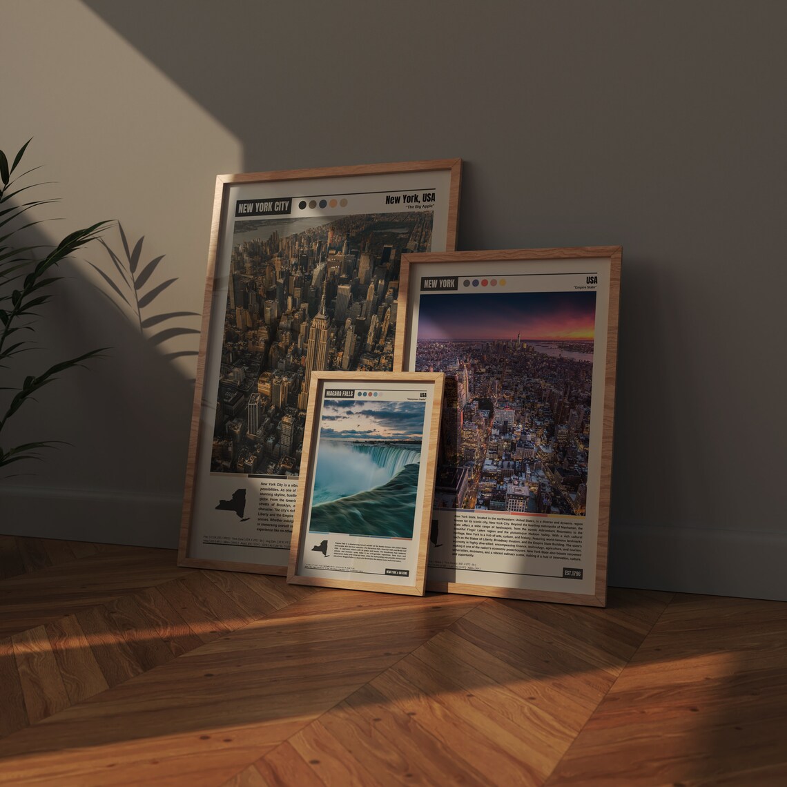 Niagara Falls Honeymoon Capital Horseshoe Falls Sunset Poster - Image 4