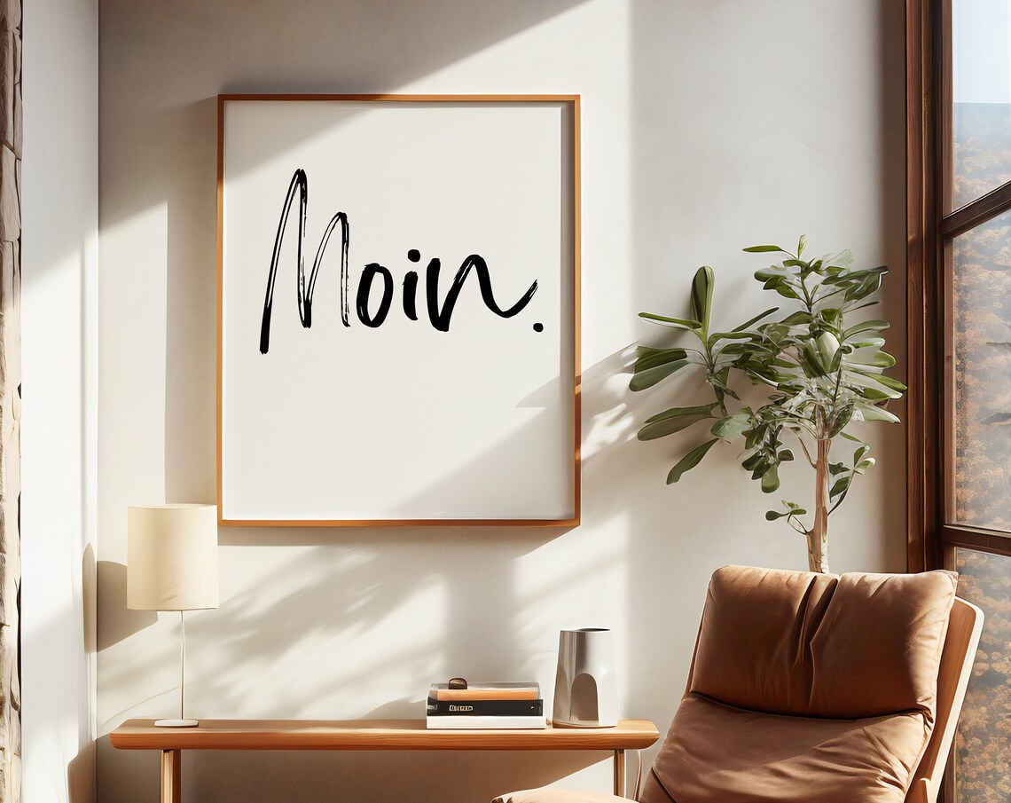 Moin Hamburg Minimalist Nordic Travel Poster