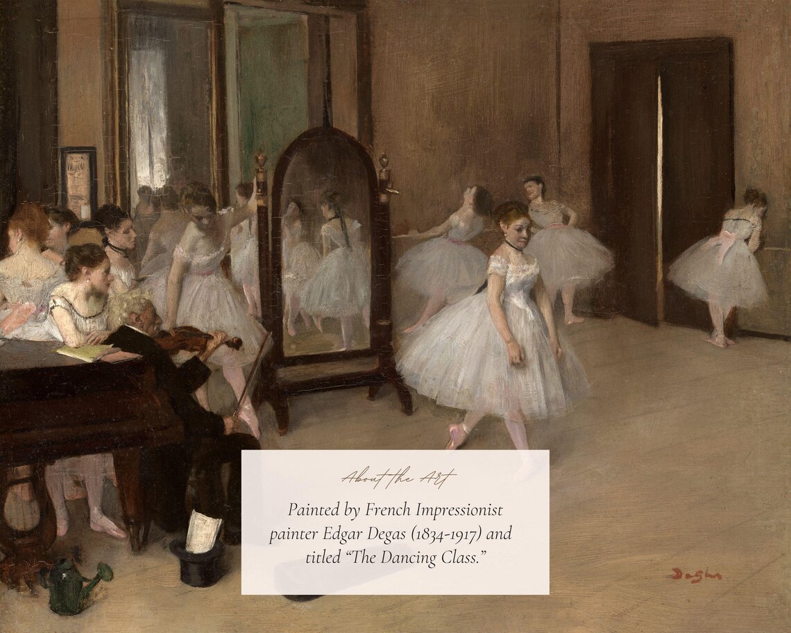 Degas The Dancing Class Vintage Ballet Art Print - Image 2