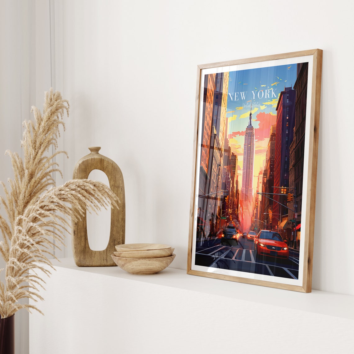 New York USA Gift Wall Art Print - Image 2