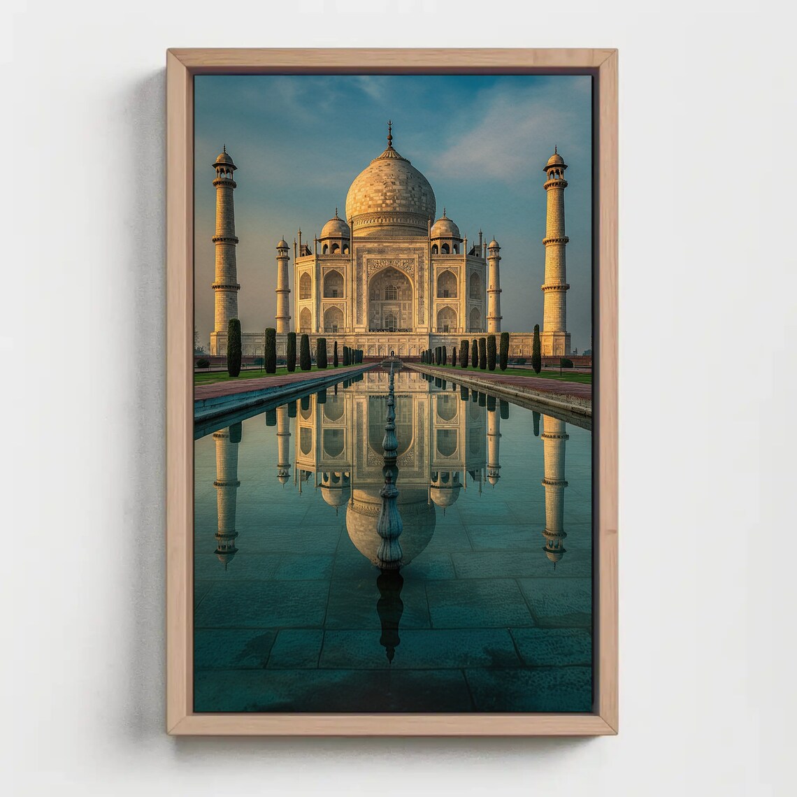 Taj Mahal At Sunrise With Reflection Pool India Photo Poster - Image 3