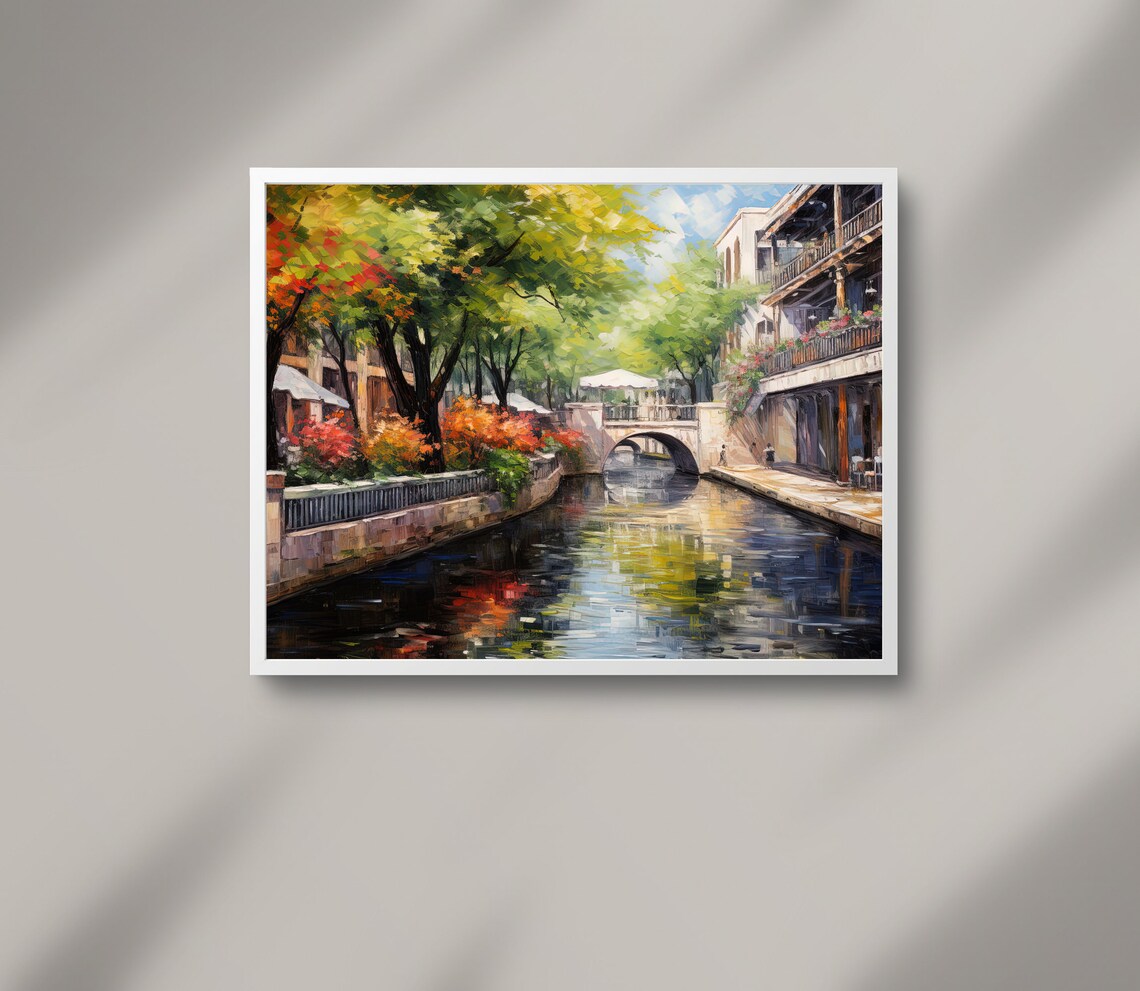 San Antonio Texas Large Print San Antonio Wall Art San Antonio Poster San Antonio Painting San Antonio Print Usa Texas Art - Image 3