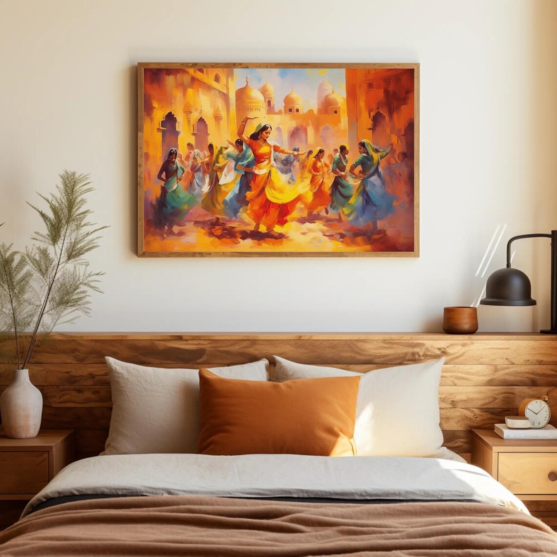 Rajasthani Folk Dance Painting, Indian Home Decor - Image 5