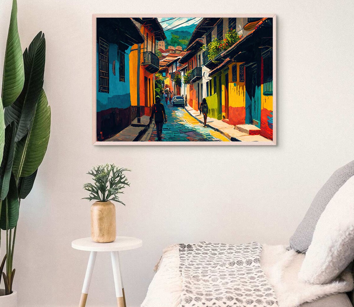 Santander Colombia Travel Poster, Oil-Painting Style - Image 3