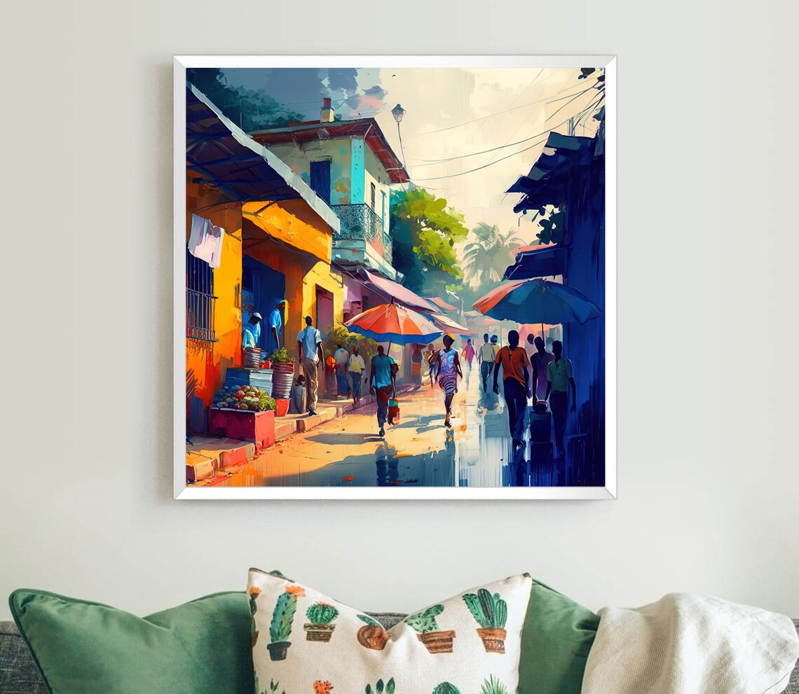 Haiti Street Art Print, Haitian Home Wall Decor - Image 4