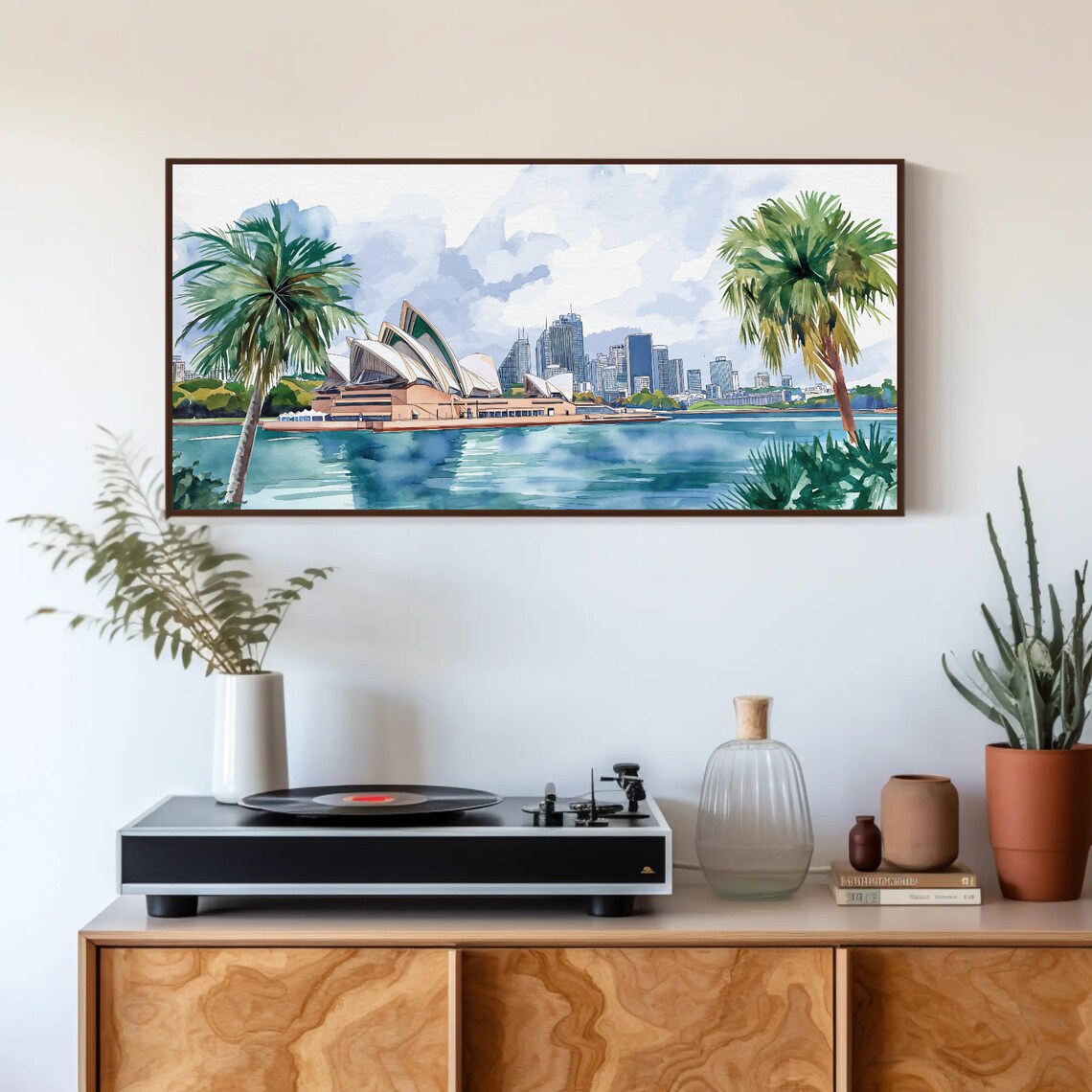 Sydney Opera House Harbor Watercolor Australian Landmark Poster - Image 4