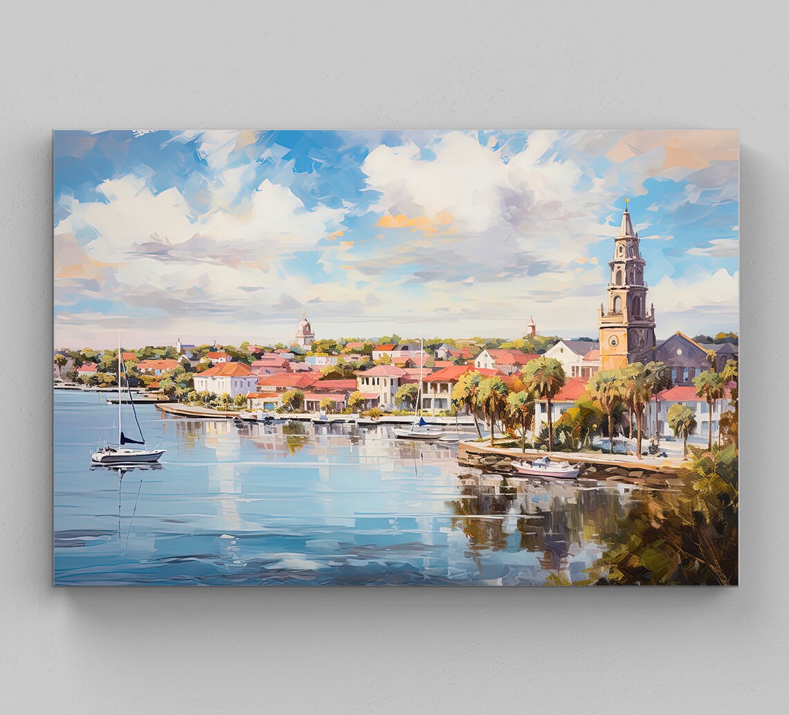 St Augustine Florida Travel Poster, Living Room Decor