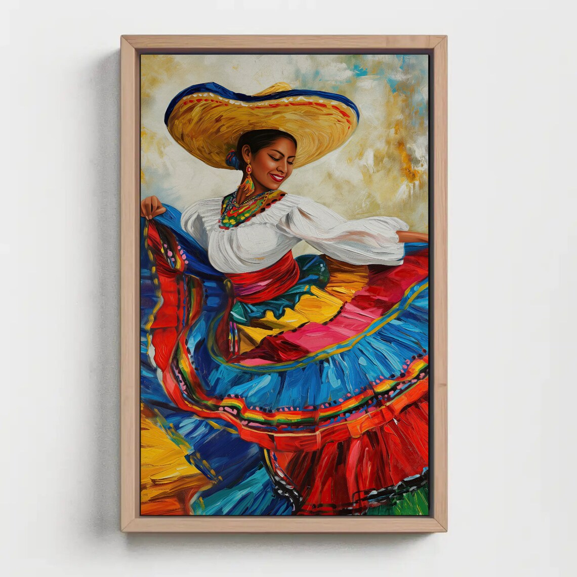 Baile Folklorico Art Print, Mexican Folk Dance