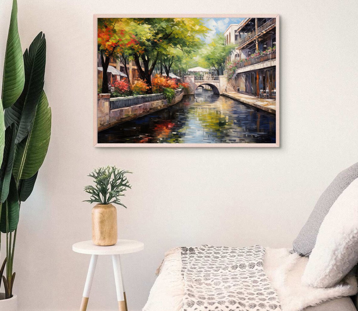 San Antonio Texas Large Print San Antonio Wall Art San Antonio Poster San Antonio Painting San Antonio Print Usa Texas Art - Image 4