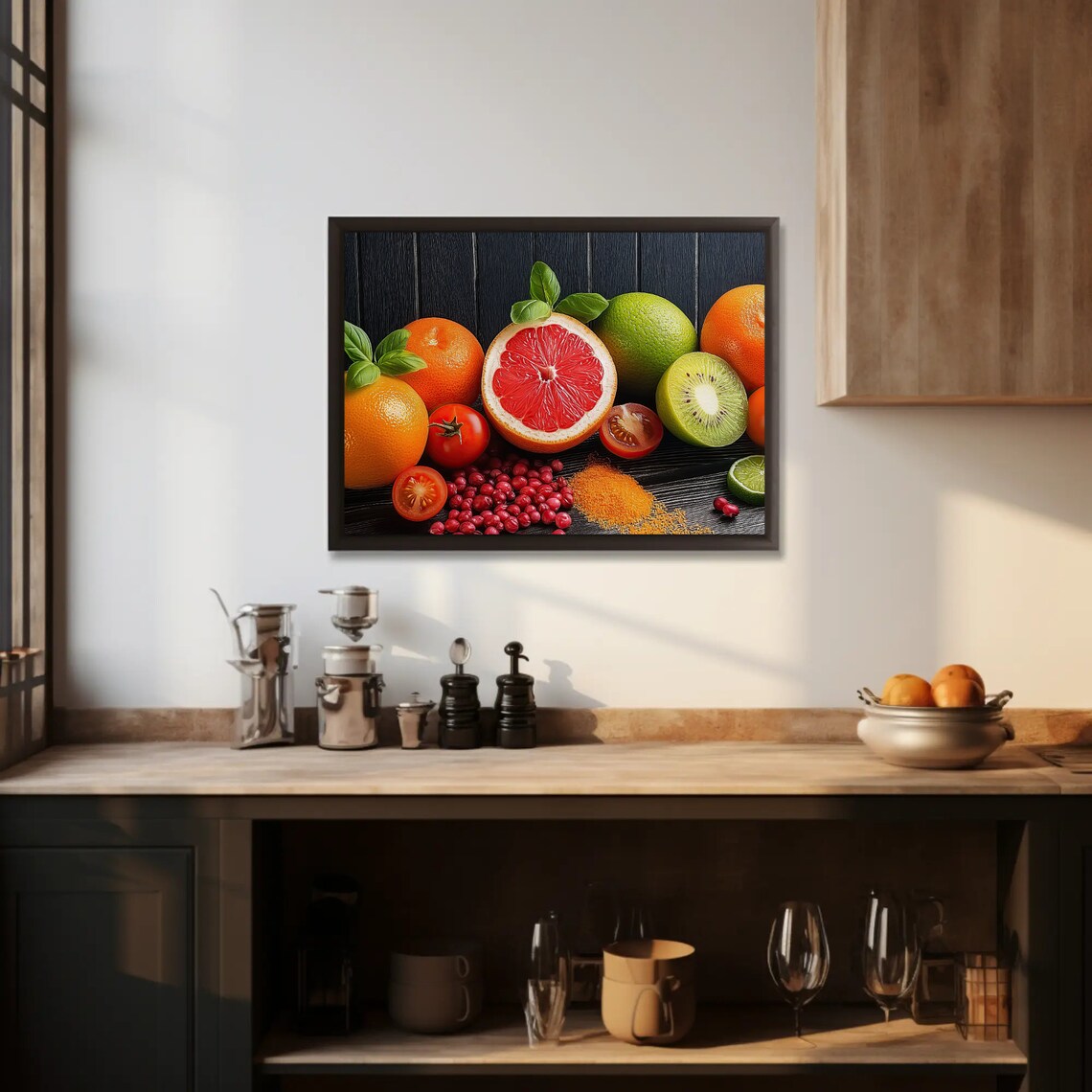 Fruit Wall Art Lemon Orange Dining Room Decor Ready To Hang Print Restaurant Poster Gift For Her Kitchen Decor - Image 5