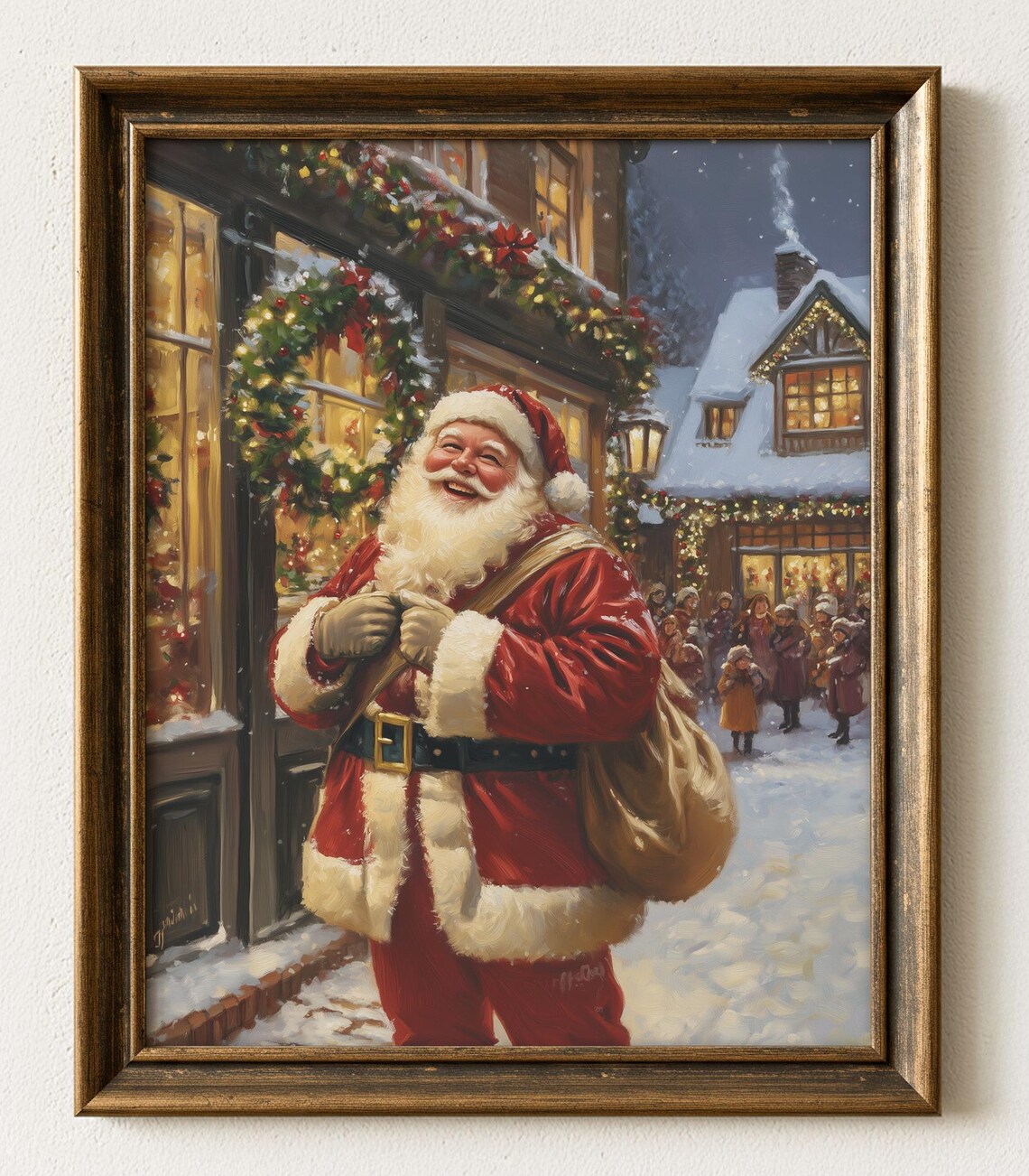 Vintage Santa Claus Christmas, Jolly Holiday Decor