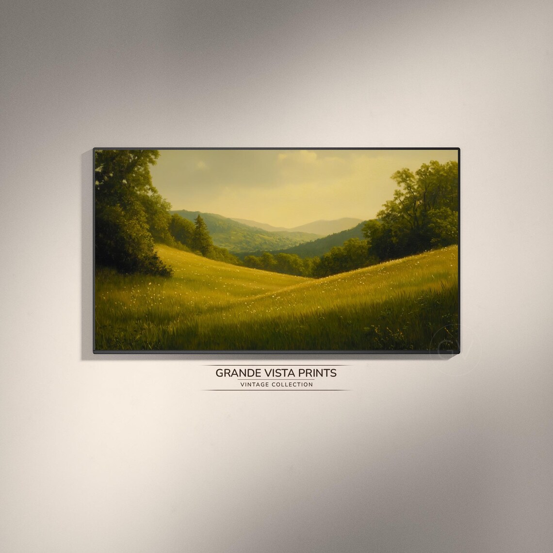 Spring Field Wall Art Print, Spring Home Decor