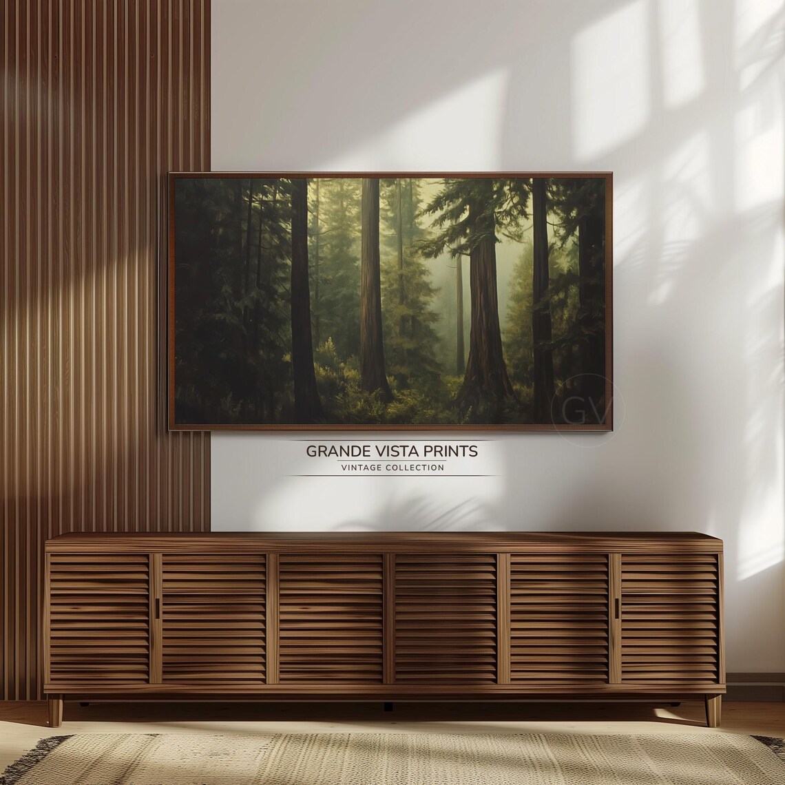 Forest Frame Tv Art Deep Forest Path Landscape Home Decor Tv Art Instant Forest Wallpaper Gv4899 - Image 3