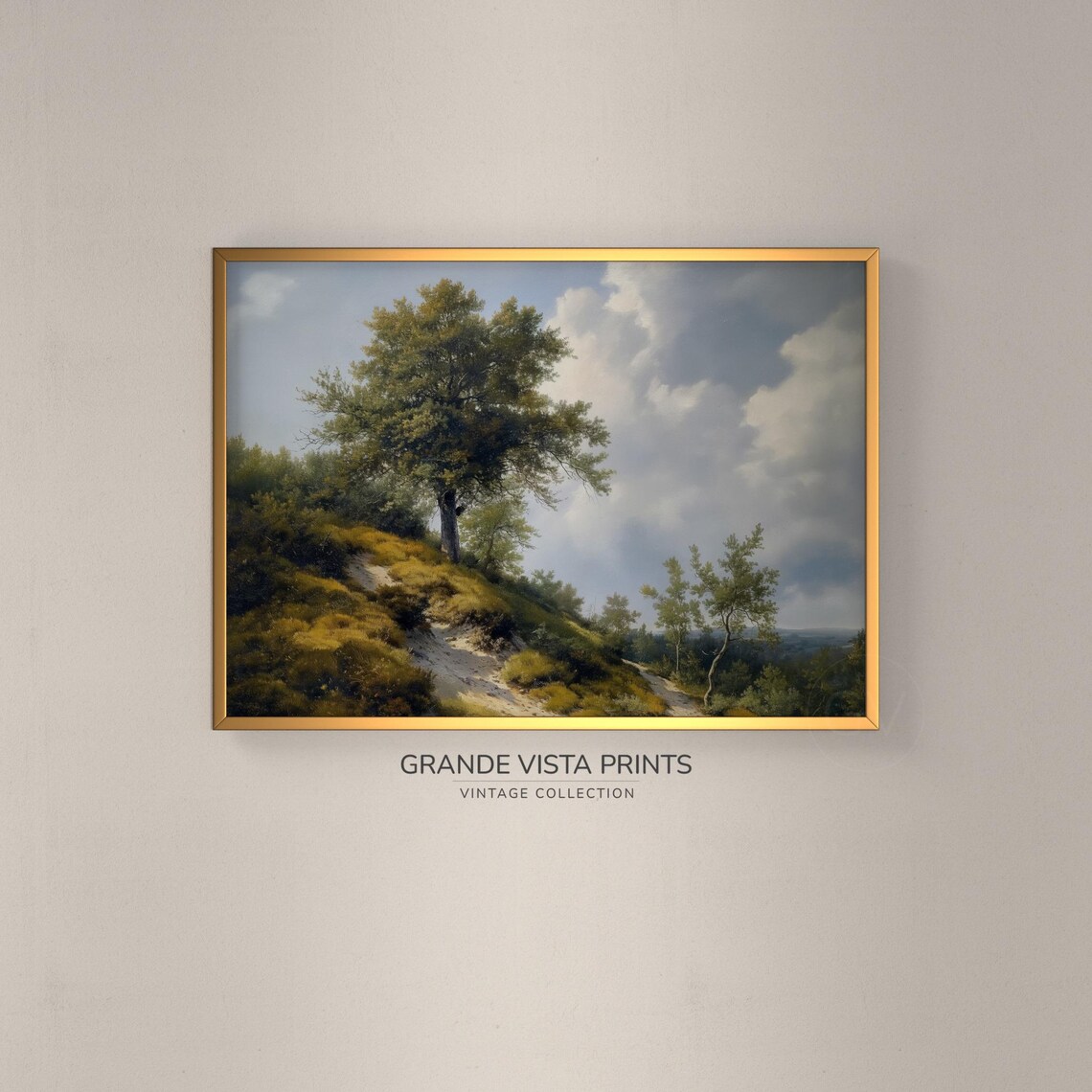 Late Spring Tree Landscape Vintage Wall Art Tree Artwork Home Gv4027