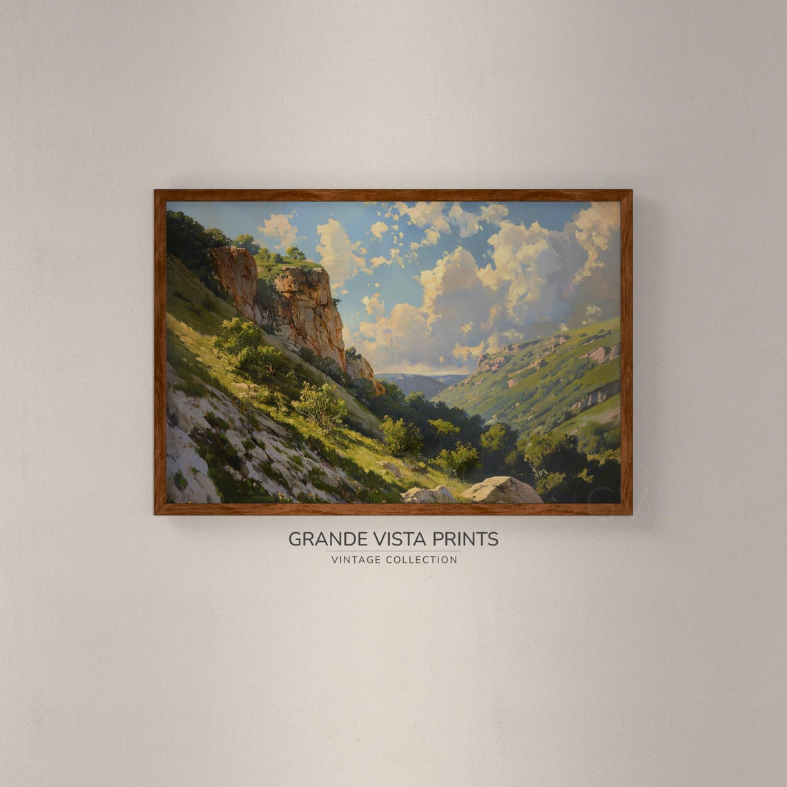 Mountain Valley Landscape Wall Art Mountain Landscape Artwork Mountain Wall Art Mountain Landscape Print Gv4352 - Image 2