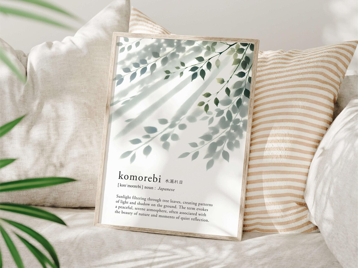Komorebi Definition Japanese Language Art Print